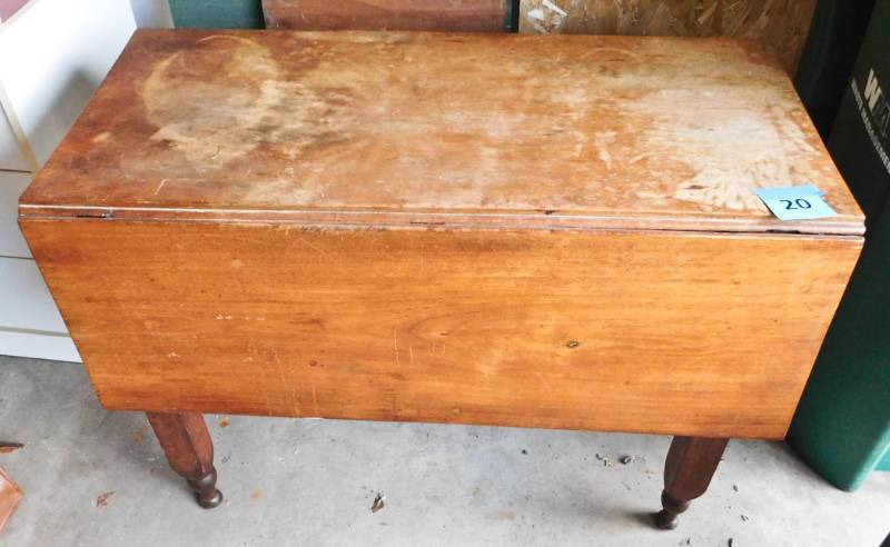 vintage drop leaf farm table