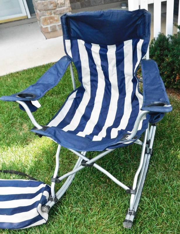 rocking portable folding lawn chair