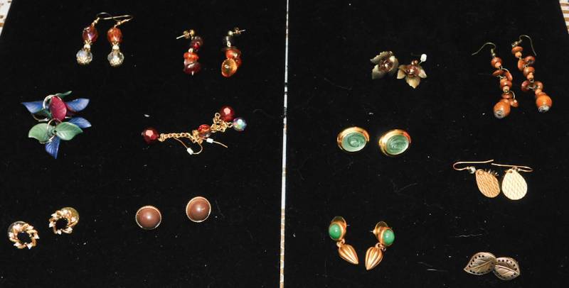 12 pair of earrings