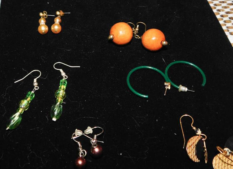 12 pair of earrings