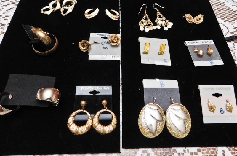 12 pair of earrings