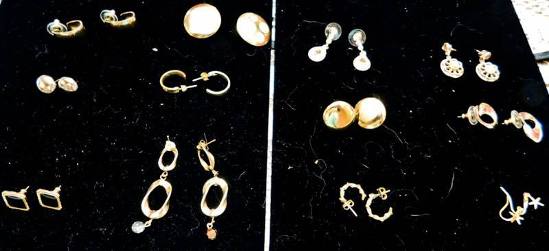 12 pair of earrings