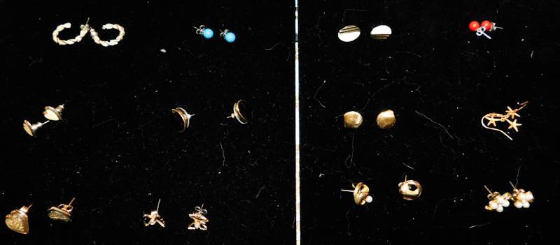 12 pair of earrings
