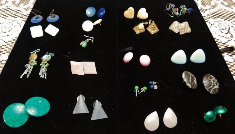 12 pair of earrings