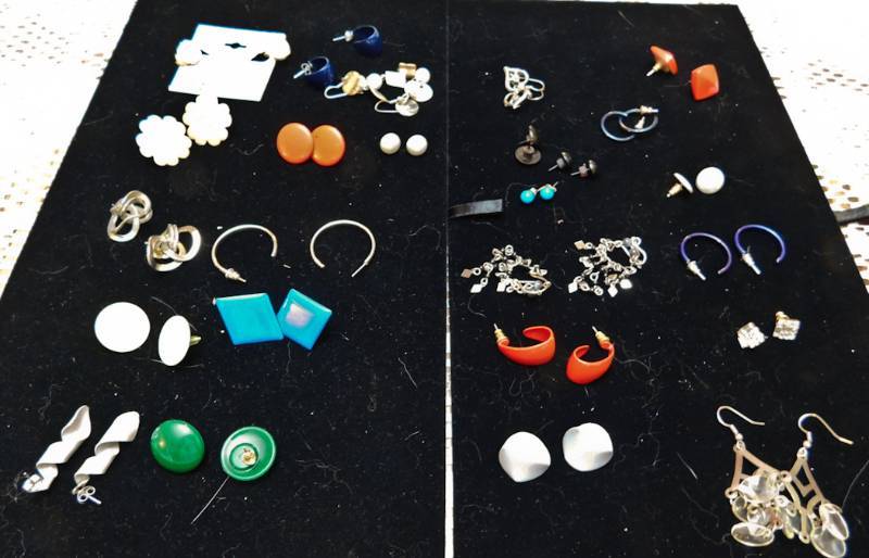 12 pair of earrings