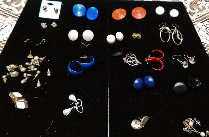 12 pair of earrings