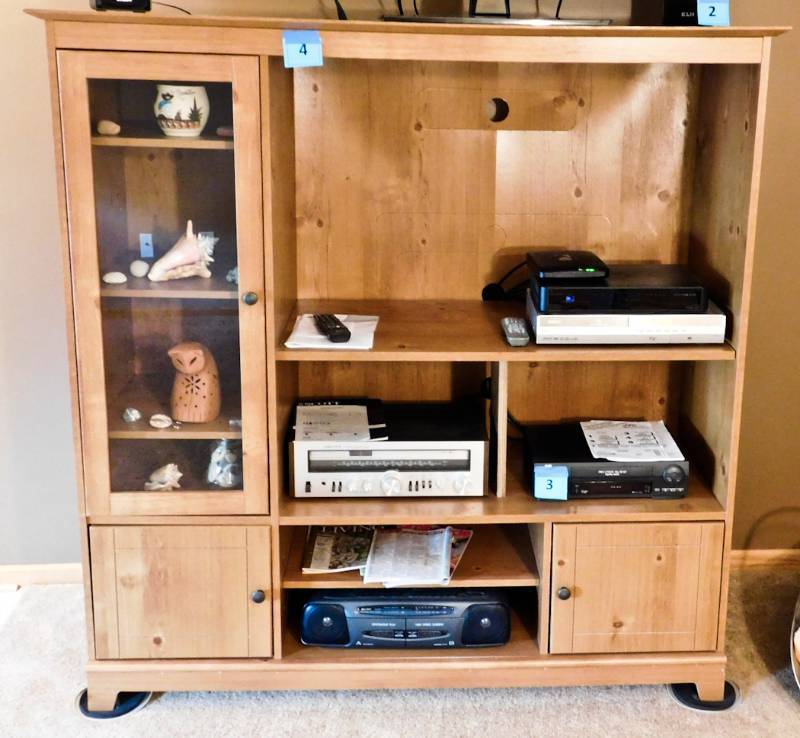 Oak entertainment center