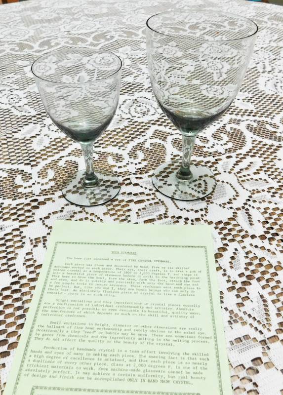 stemware large and meduim