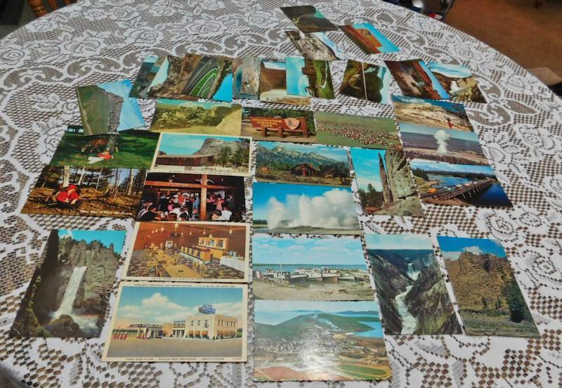 vintage postcards advertising travel