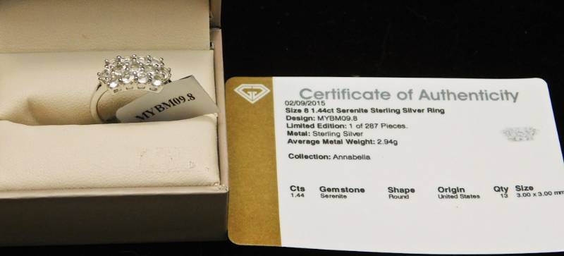 Sterling ring size 8  - Serenite