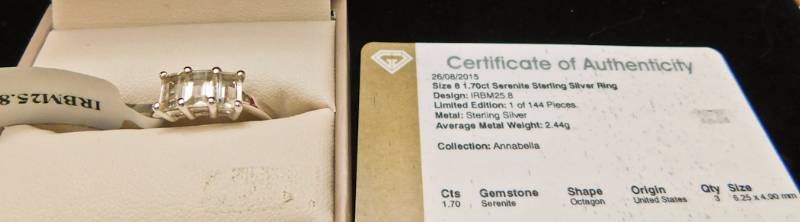 Sterling ring size 8  - Serenite