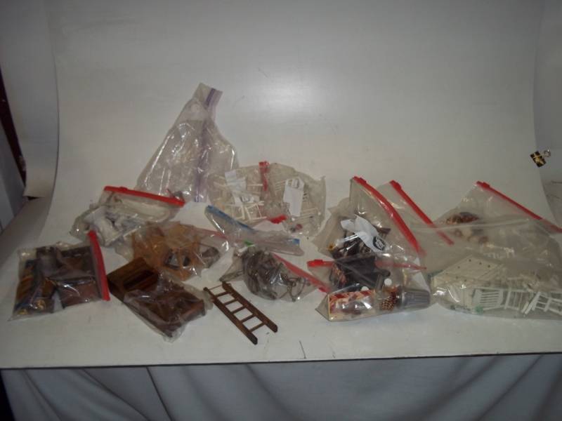 Large Collection of Doll house Furniture pieces