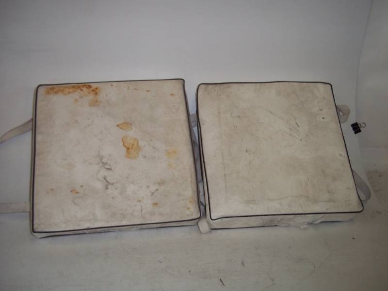 Pair of White boat cushions