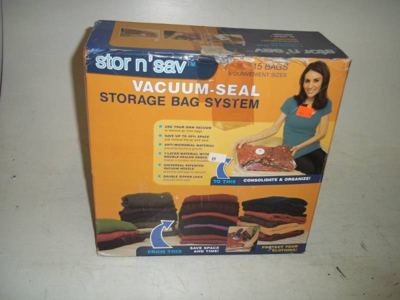 Vacuum seal storage bags