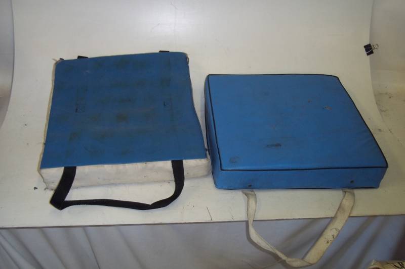 Pair of Boat Cushions Blue