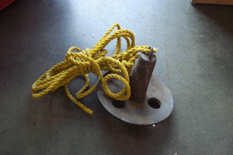 Boat Anchor with Yellow rope