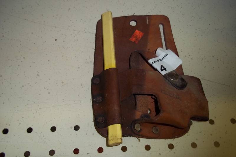 Leather Ruler and  pencil holder