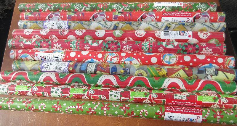 lot 400 image: NEW Lot -10 Rolls of Wrapping Paper