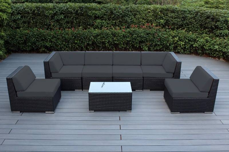 NEW 2016 MOONLIGHT 7 PCS OUTDOOR FURNITURE SET GRAY 7PCSFSGRAY