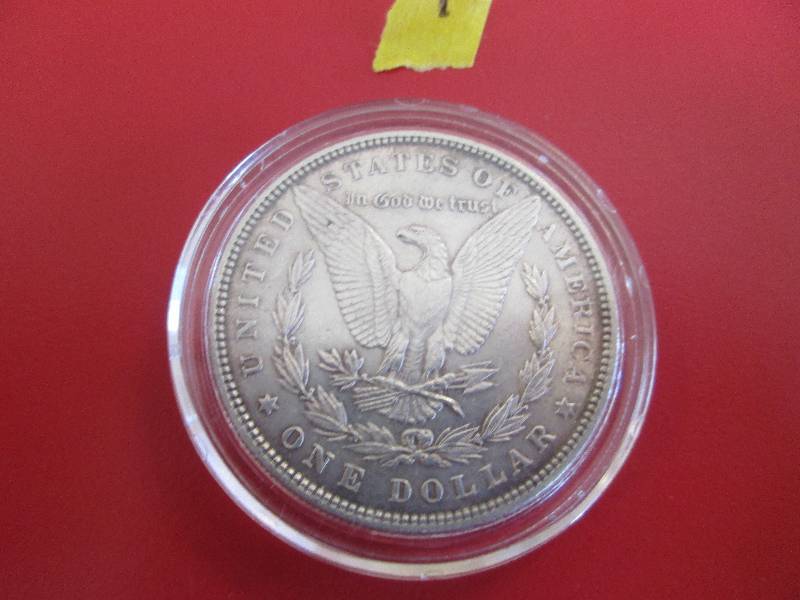 1. 1886-P Morgan Silver Dollar in BU condition with cartwheel effect and a smoky toned original mint luster. Very nice coin with beautiful toning