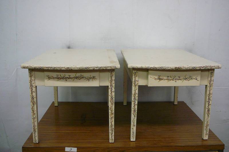 White end tables