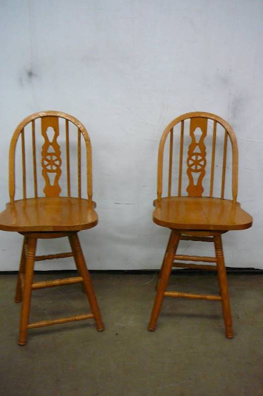 Bar Stools Wooden 2 count