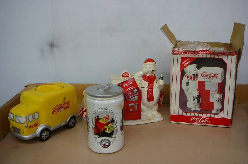 Coke Collectables Cookie Jars 4 count