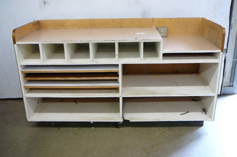 Wooden Bench with Power