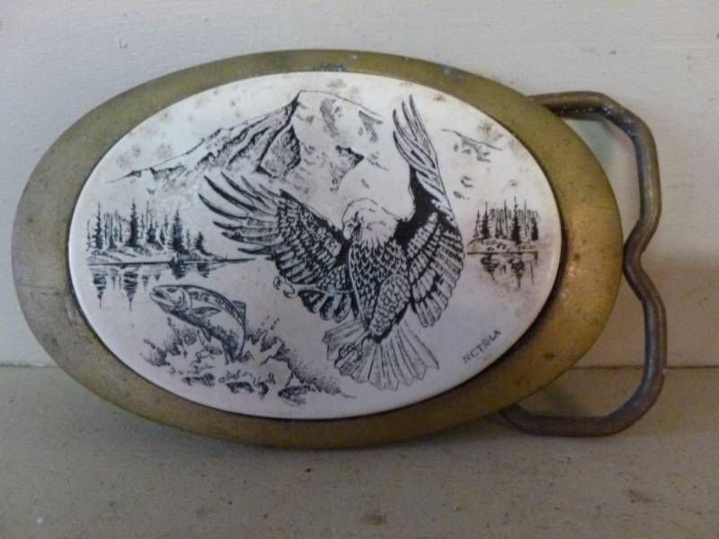 lot 128 image: Brass Belt Buckle