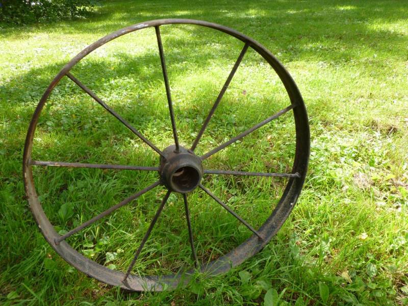 lot 151 image: Antique Steel Wheel