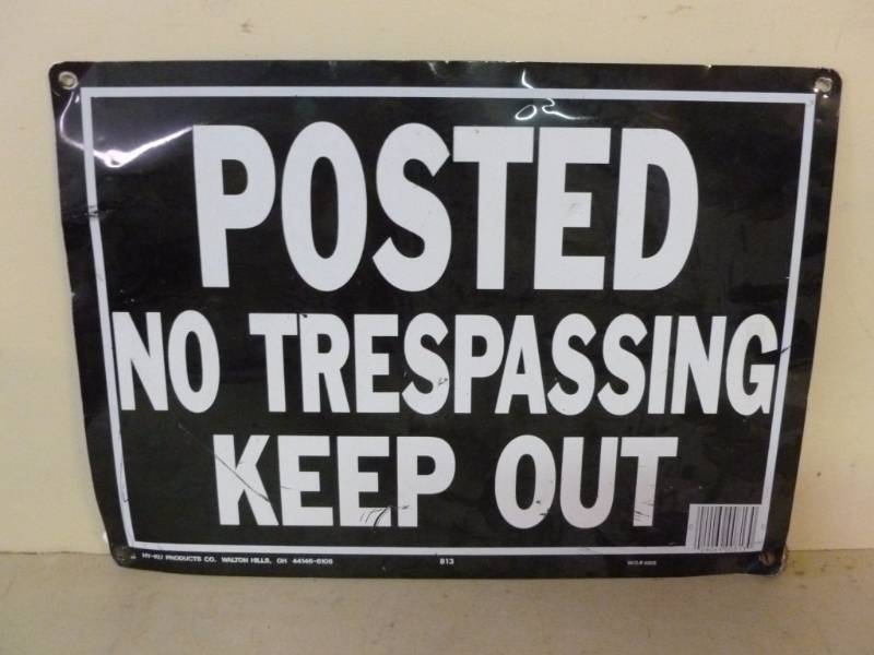 lot 155 image: Metal Sign