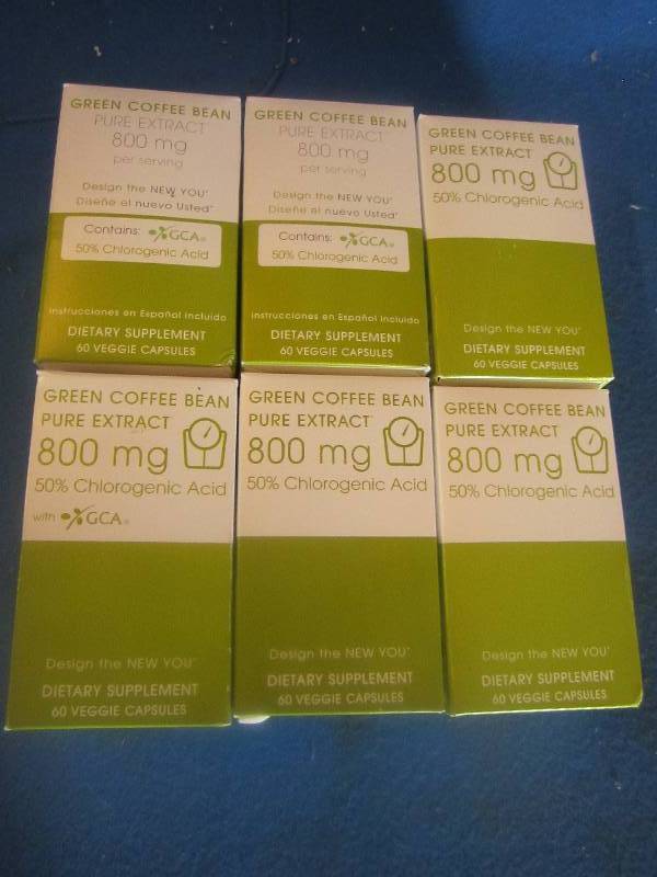 6 boxes of 60 veggie capsules of gr...