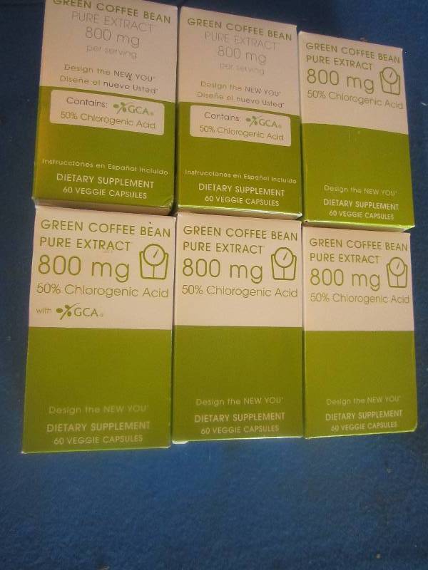 6 boxes of 60 veggie capsules of gr...