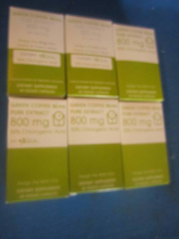 6 boxes of 60 veggie capsules of gr...