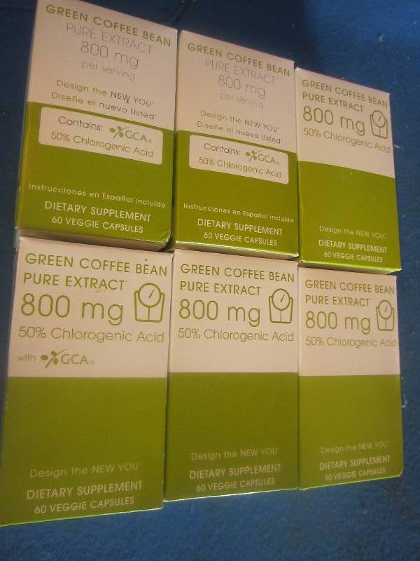 6 boxes of 60 veggie capsules of gr...