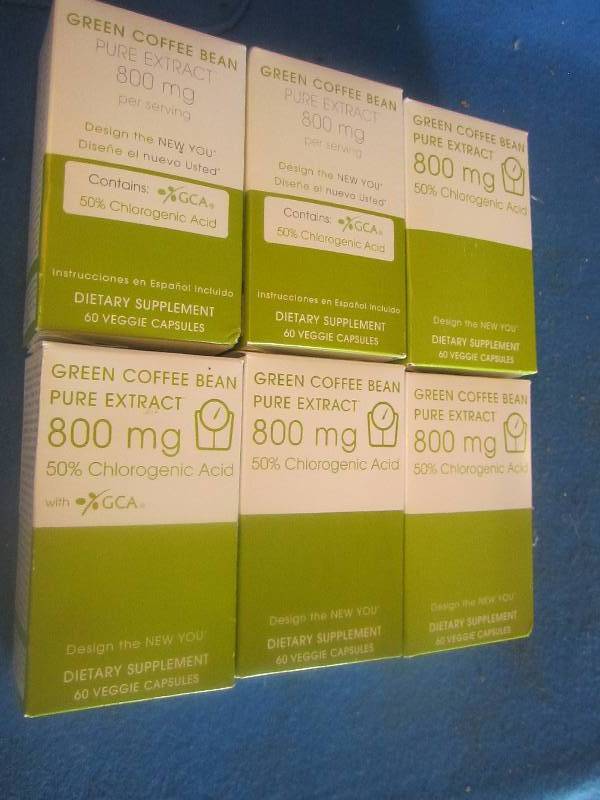 6 boxes of 60 veggie capsules of gr...