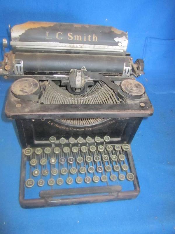 Vintage LC smith type writer ...