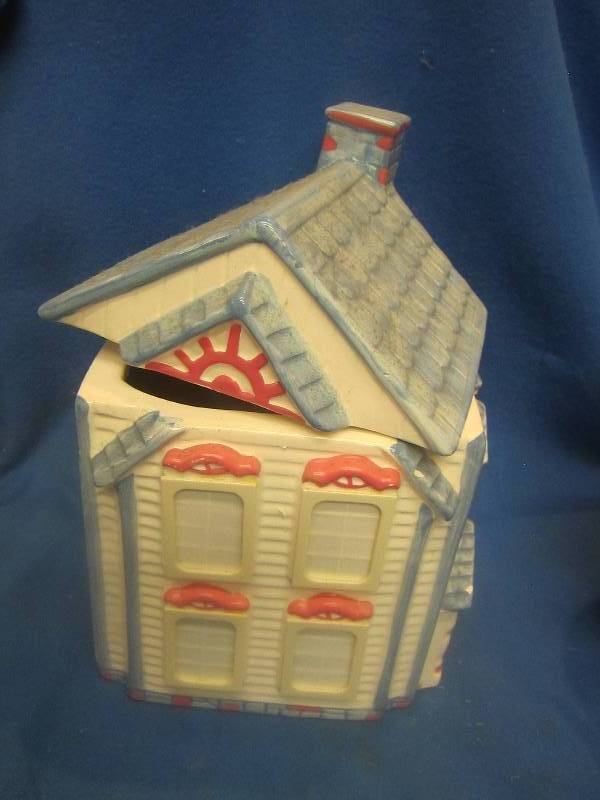 large house shaped cookie jar with ...