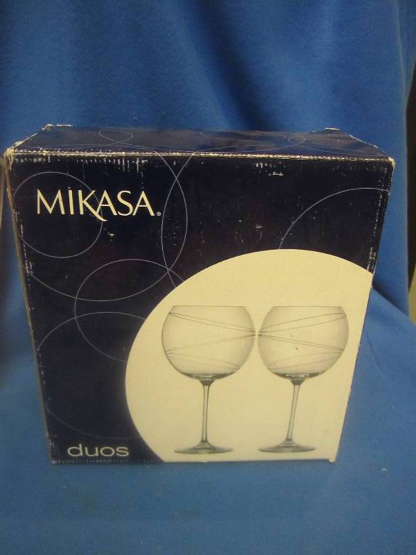2 mikasa champane glasses ...