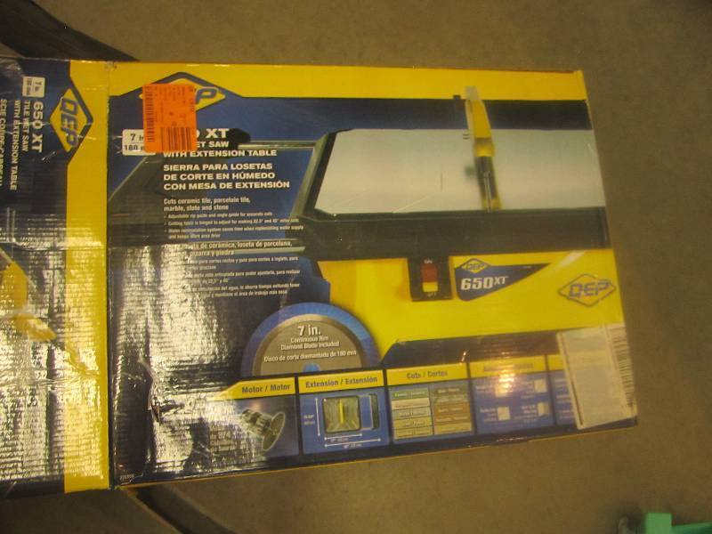 QEP wet tile saw with extentable ta...