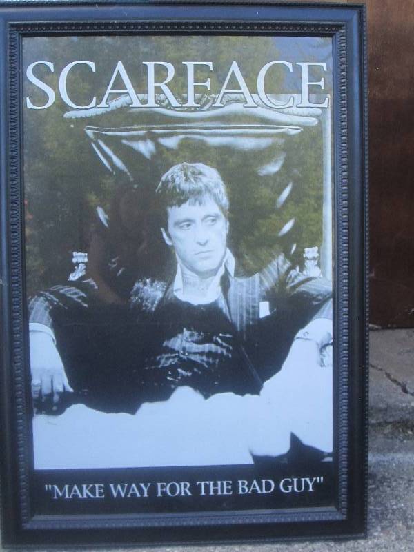 framed scarface poster 39 x 27 ...