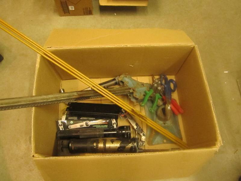 Box of assorted tools ...