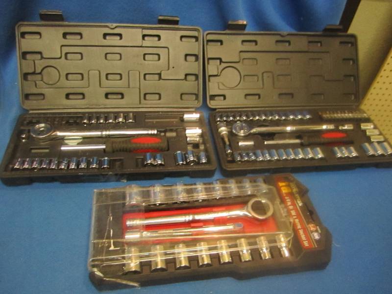 3 sets of sockets sold as pictured ...