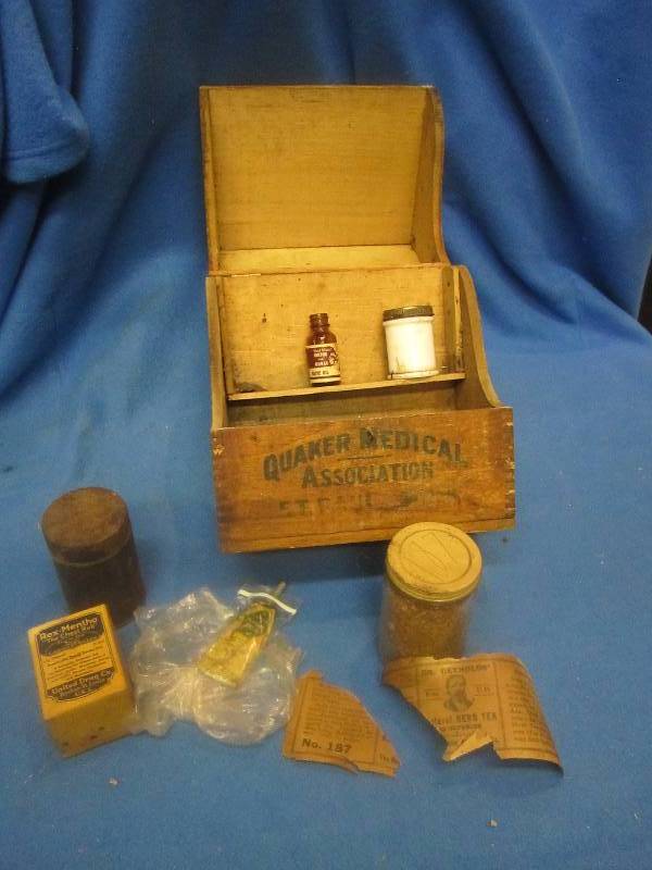 Antique quaker medicne chest ...