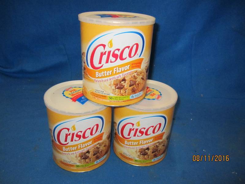 Lot of 3 Crisco butter flavor all v...