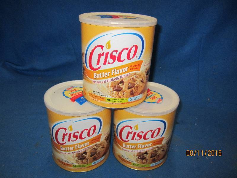 Lot of 3 Crisco butter flavor all v...
