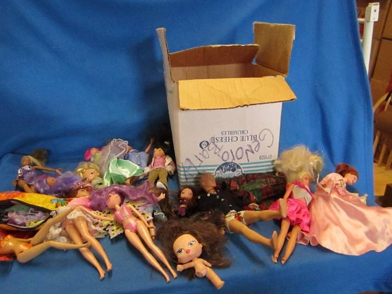 Large lot of barbie dolls, clothes,...