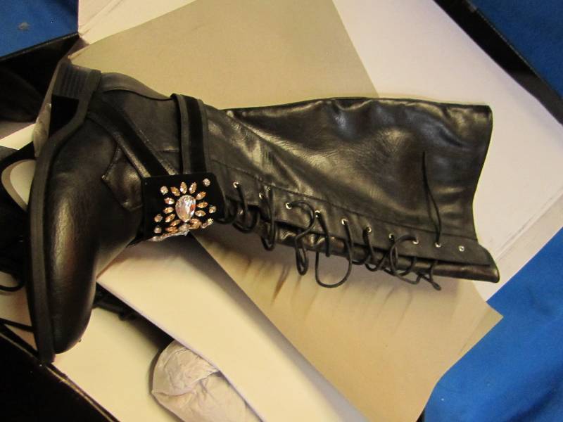 Torrid size 11 black boots retail $...