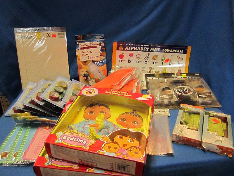 Lot of school supplies, tape sets a...