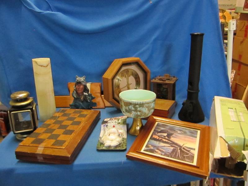 wooden docor and glassware ...